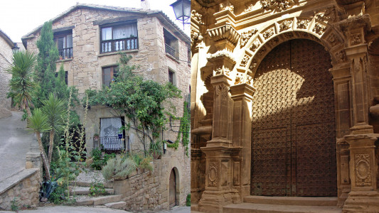 la casa donde vivió y trabajó durante algún tiempo José Donoso y el central de las tres puertas de la iglesia.